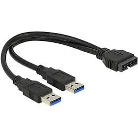 DeLock USB 3.0 19 pin internal to USB Type-A external adapter