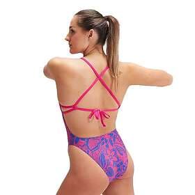 Speedo Allover Digital Tie Back Swimsuit (Women's)