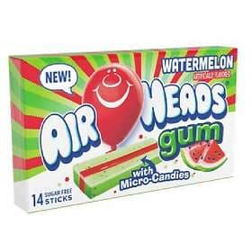 Airheads Bubble Gum Watermelon 34g