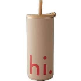 Design Letters Travel Kopp Med Sugerør Hi 0.50L