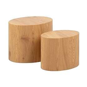 Living Home Soffbord Mice Set Om 2, Natur, B33 D48 H40