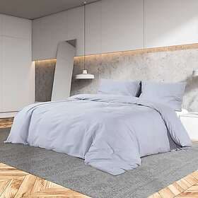 vidaXL Bedset grå 220x240 cm bomull 136099