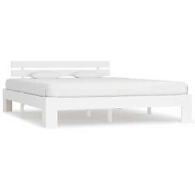 vidaXL Bed Frame vit massiv furu 160x200 cm 283158