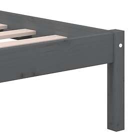 vidaXL Bed Frame grå massiv furu 200x200 cm 3101240