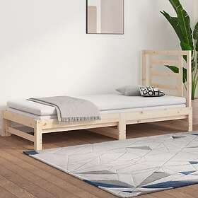 vidaXL Utdragbar dagbädd 2x(90x190) cm massiv furu 3108612