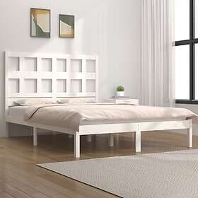 vidaXL Bed Frame vit massiv furu 140x200 cm 3104479