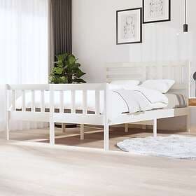 vidaXL Bed Frame vit massivt trä 140x200 cm 3101154