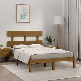 vidaXL Bed Frame honungsbrun massivt trä 200x200 cm 3104696