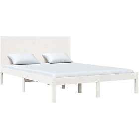 vidaXL Bed Frame vit massiv furu 140x200 cm 3104154