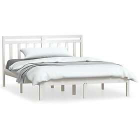 vidaXL Bed Frame vit massiv furu 140x200 cm 3100590
