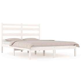 vidaXL Bed Frame vit massiv furu 120x200 cm 3103644