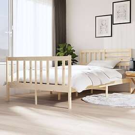 vidaXL Bed Frame solid wood 120x200 cm