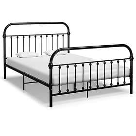 vidaXL Bed Frame svart metall 120x200 cm 284500