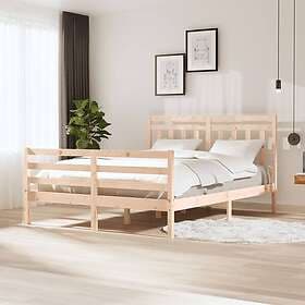 vidaXL Bed Frame massivt trä 160x200 cm 3100664