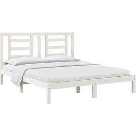 vidaXL Bed Frame vit massiv furu 160x200 cm 3104359