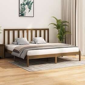 vidaXL Bed Frame honungsbrun massiv furu 200x200 cm 3105183