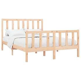 vidaXL Bed Frame massiv furu 140x190 cm 3106683
