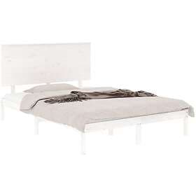 vidaXL Bed Frame vit massiv furu 140x200 cm 3104804