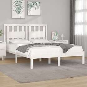 vidaXL Bed Frame vit massiv furu 200x200 cm 3103954