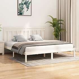 vidaXL Bed Frame white solid wood 200x200 cm