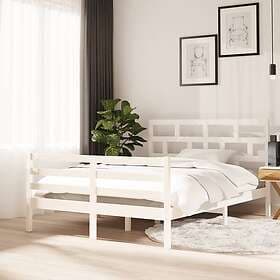 vidaXL Bed Frame vit massiv furu 140x200 cm 3101284