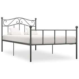 vidaXL Bed Frame grå metall 100x200 cm 284531