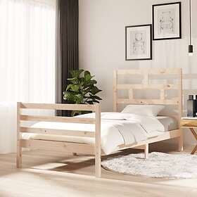 vidaXL Bed Frame solid pine 100x200 cm single bed
