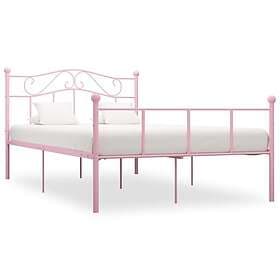 vidaXL Bed Frame rosa metall 140x200 cm 284540