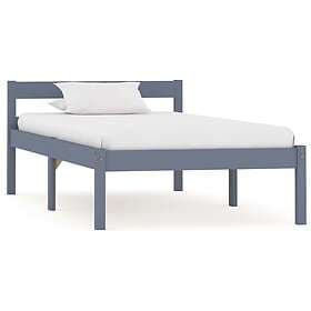 vidaXL Bed Frame grey solid pine 100x200 cm