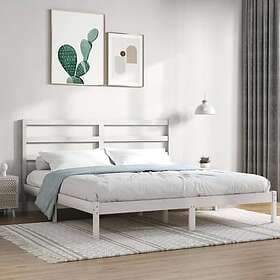 vidaXL Bed Frame vit massiv furu 200x200 cm 3104954