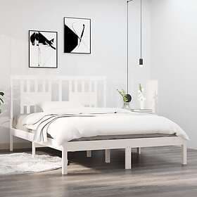 vidaXL Bed Frame vit massiv furu 120x200 cm 3104059