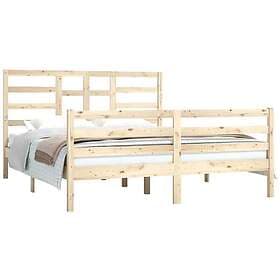 vidaXL Bed Frame massivt trä 160x200 cm 3105870