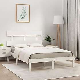vidaXL Bed Frame white solid wood 200x200 cm