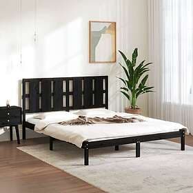 vidaXL Bed Frame svart massivt trä 150x200 cm 3105609