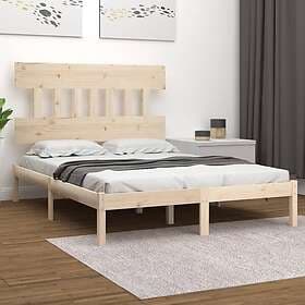 vidaXL Bed Frame massivt trä 120x190 cm liten dubbelsäng 3104708