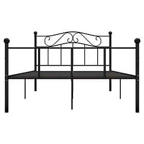 vidaXL Bed Frame svart metall 140x200 cm 284526