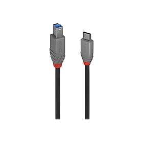 Lindy 36667 USB-kabel 2 m USB 3.2 Gen 1 (3.1 Gen 1) USB C USB B Sort