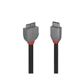 Lindy 36621 USB-kabel 1 m USB 3.2 Gen 1 (3.1 Gen 1) USB C Micro-USB B Sort