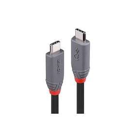 Lindy 36947 USB-kabel 0.8 m USB4 Gen 3x2 USB C Sort