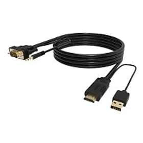 Vision Techconnect kabel för video / ljud HDMI/VGA/ljud/USB 2 m