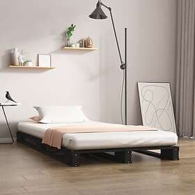 vidaXL Pallsäng svart 75x190 cm massiv furu 821421