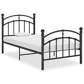 vidaXL Bed Frame svart metall 100x200 cm 324970