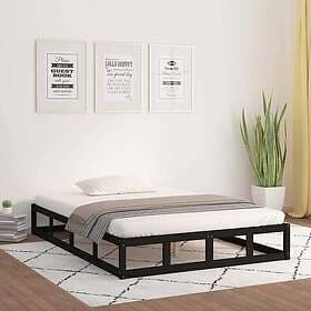vidaXL Bed Frame black 200x200 cm solid wood