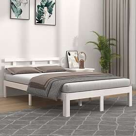 vidaXL Bed Frame vit massivt trä 200x200 cm 814775