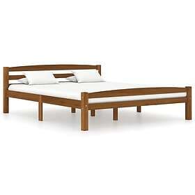 vidaXL Bed Frame honungsbrun massiv furu 160x200 cm 322079