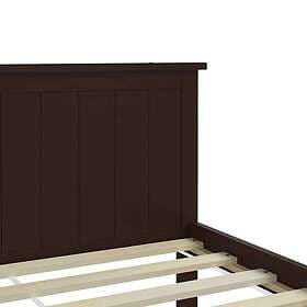vidaXL Bed Frame mörkbrun massiv furu 120x200 cm 322197