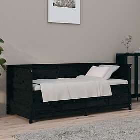 vidaXL Daybed black 75x190 cm solid pine 820920