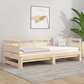 vidaXL Bäddsoffa massiv furu 2x(80x200) cm 820317