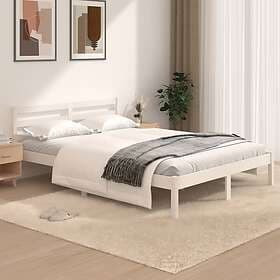 vidaXL Bed Frame massiv furu 120x190 cm vit 4FT 810401