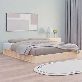 vidaXL Bed Frame honungsbrun 150x200 cm massivt trä 820671